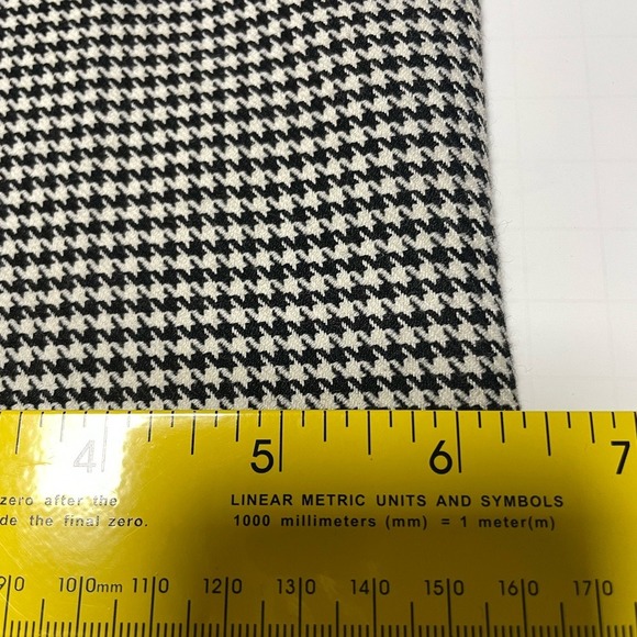 Reiss Arlo Houndstooth High Rise Black White Straight Trousers Womens 6 - Picture 15 of 16